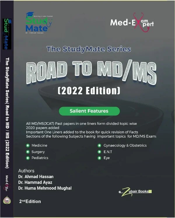 The StudyMate Series Road To MD/MS, JCAT- 2022 Edition By Dr Ahmad Hassan-shop.upmed.net