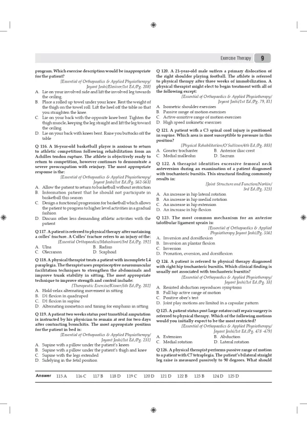 MCQs for Master in Physiotherapy (MPT) Entrance Examination by Suraj Kumar