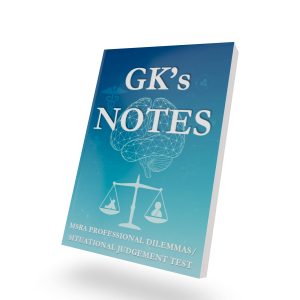 GK Notes for MSRA Professional Dilemmas and Situational Judgement Test